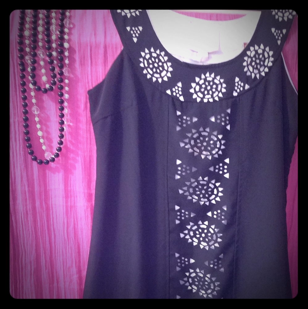 NWT Black cut out dress